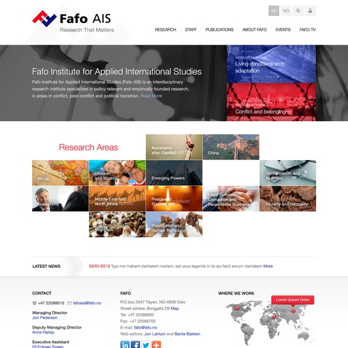 website design for Fafo AIS