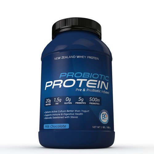 Create an ultra clean label designed for the fitness industry