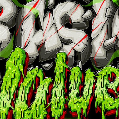 Zombie Lettering Style