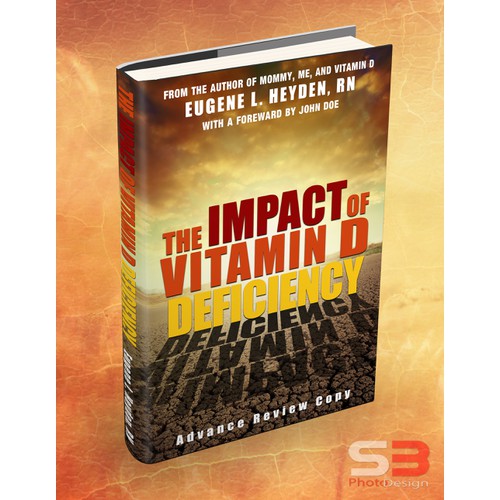 Create a dynamic book cover for The Impact of Vitamin D Deficiency