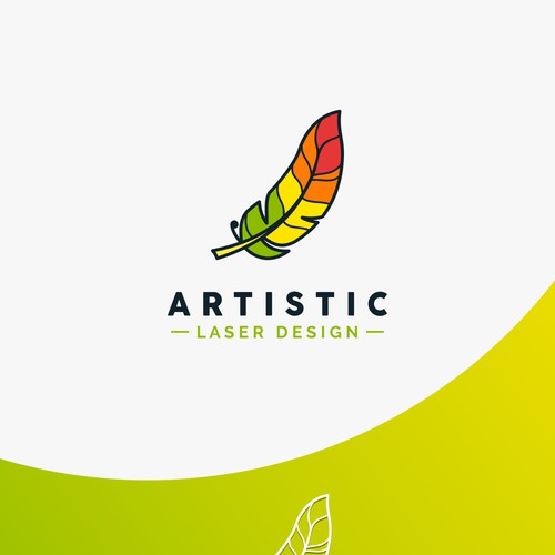 colorful feather logo