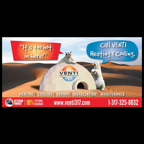 Venti Heating & Cooling Billboard