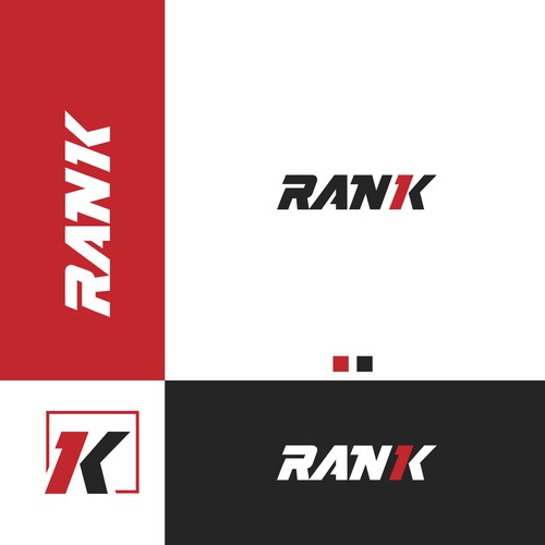 Rank1 logo design