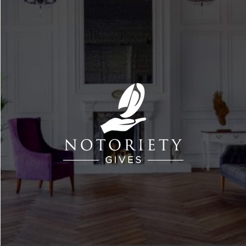 Sophisticated Charity Logo for Notoriety Gives