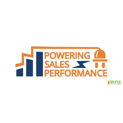 Create a logo for our vision statement: "Powering Sales Performance"