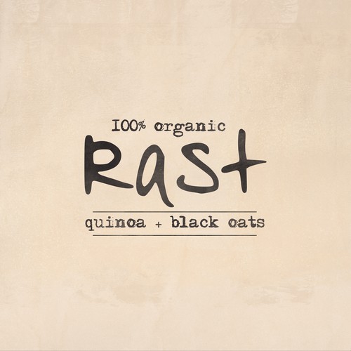 Rustic Logo for Organic Bar Brand