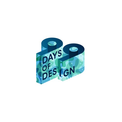 Illustration for 99 days design logo