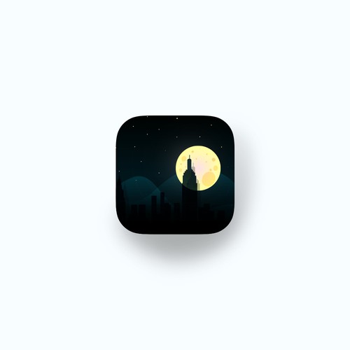 Minimal illustrated app icon