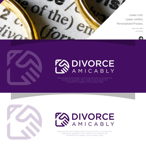 Divorce Amicably logo concept 2