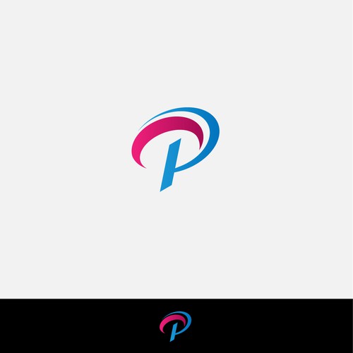 Simple design of the letter P