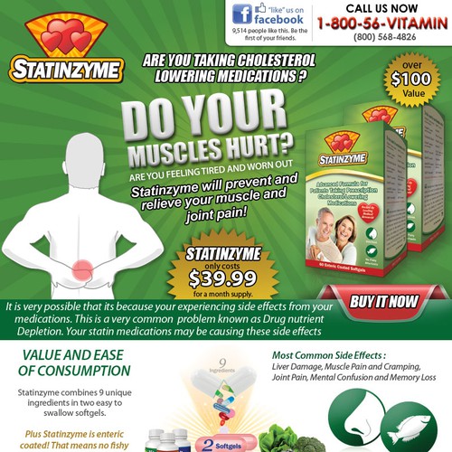 business or advertising for Prescription Vitamins LLC, www.Statinzyme.com