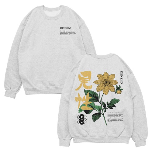 Vintage Japanese style design for sweatshirt 