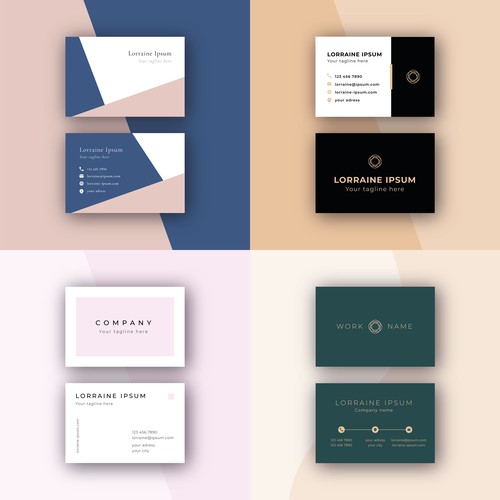 Création graphique de cartes de visites