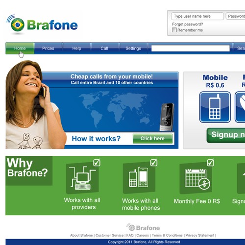 Brafone Website Design