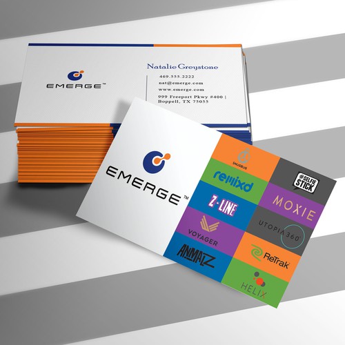 Multiple Logo Business Card