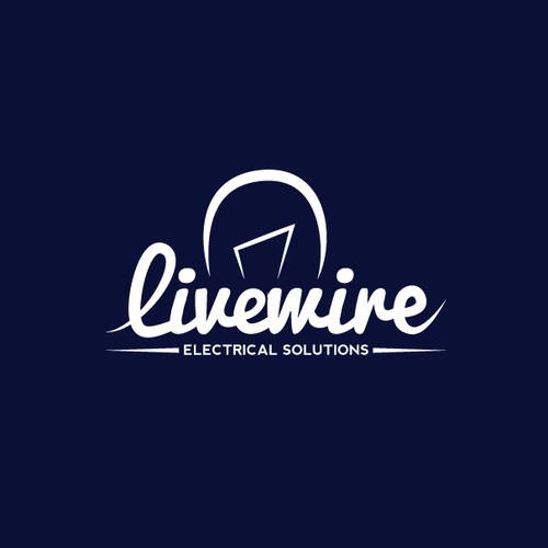 Create a slick/bold,  black and white logo for a modern day electrician