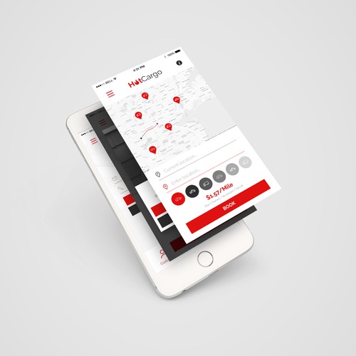 HotCargo App design