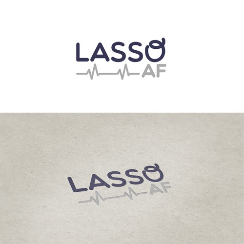 Create a simple yet modern logo for representing LASSO-AF clinical trial