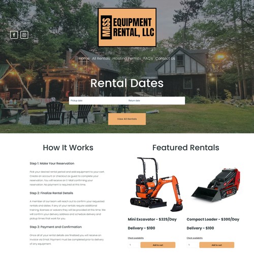 Mass Equipment Rental LLC SEO