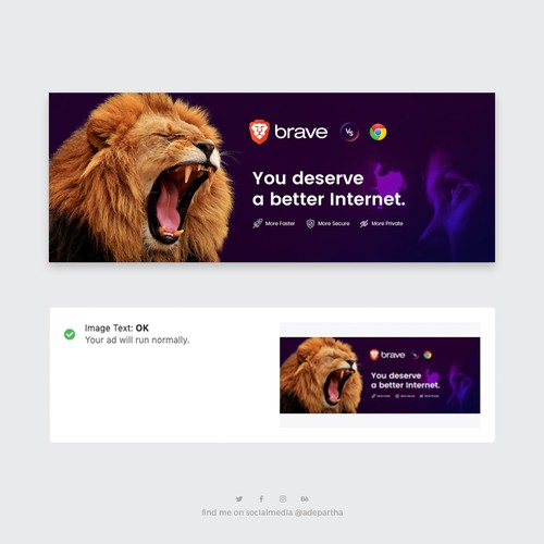 Facebook Ad Browser for Brave Browser