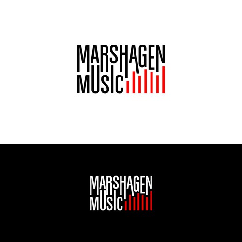 An Acoustic Guitar Music Production Company Logo