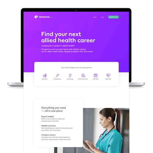 Allied Health Career Website