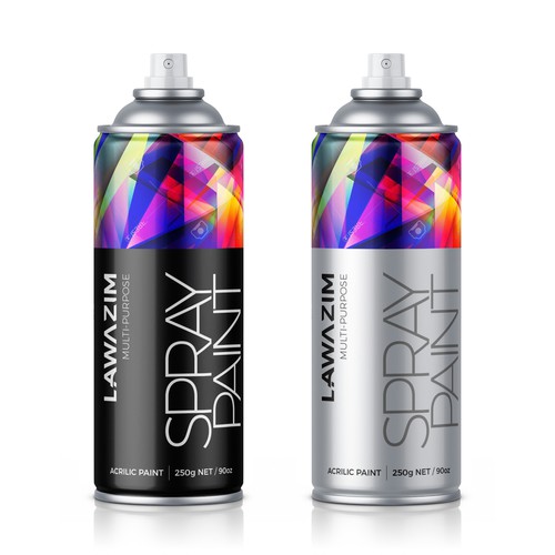 Lawazim Spray Paint Packaging Design