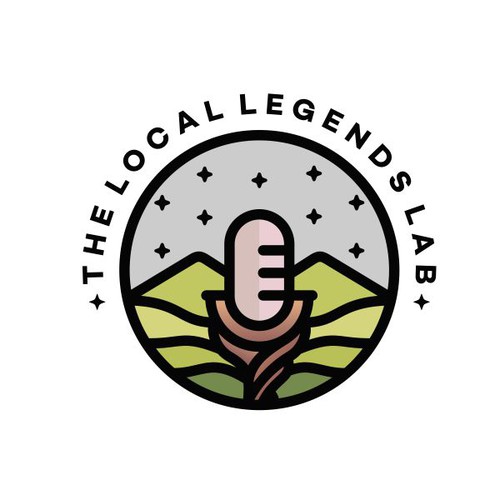 Unique logo for The Local Legends Lab Podcast Studio