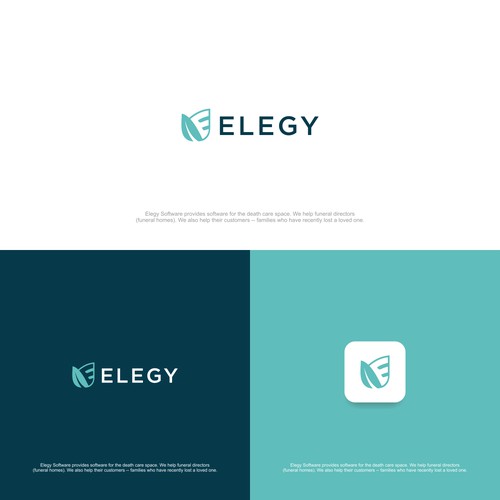 Logo and identity for modern death care | Elegy Software