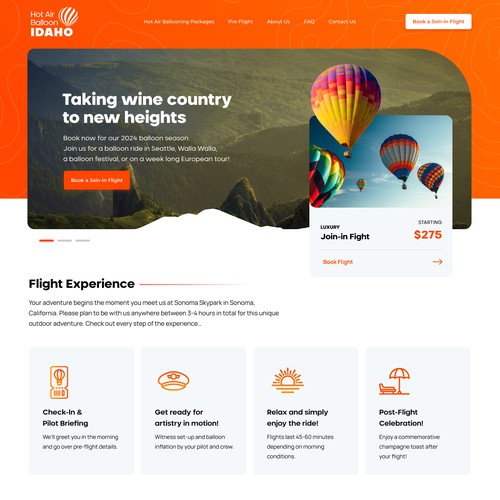 Hot Air Balloon Website