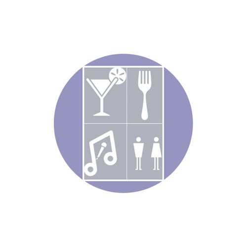 Mobile application logo for bar