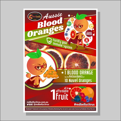 fruit market poster design