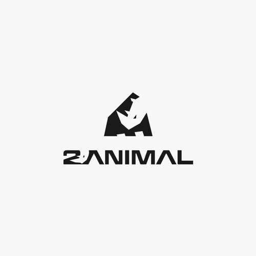 logo concept for 2animal, a premium / high-quality gym, fitness, workout and yoga clothing