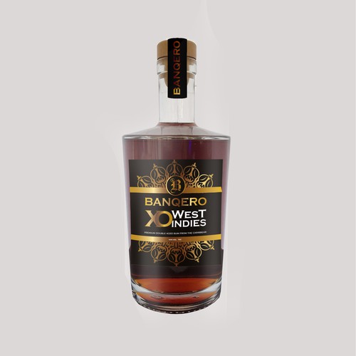 Caribbean Rum Label