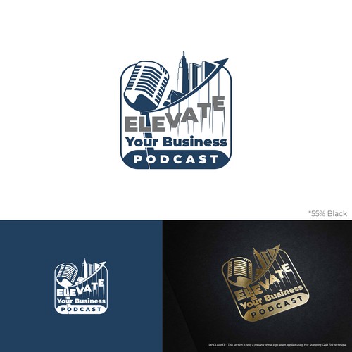 ELEVATE Your Business Podcast logo contest winner