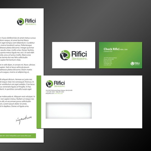 Business card & letterhead for Contract CFO