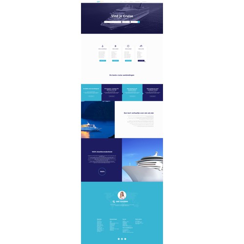 Website concept design for ,,Cruise Organization,,