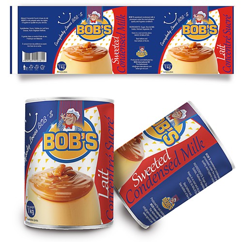 Bob's Sweetened and Condensed Milk needs a new look.