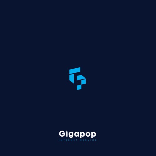 Simple logo concept for "Gigapop" Internet Service