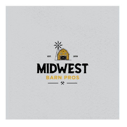 Logo for Midwest Barn Pros company.