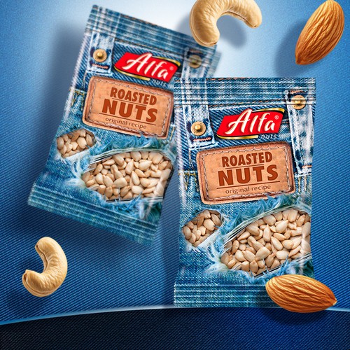 NUTS roasted packaging design