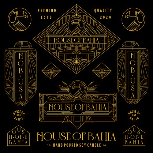 Identity design for House Of Bahia