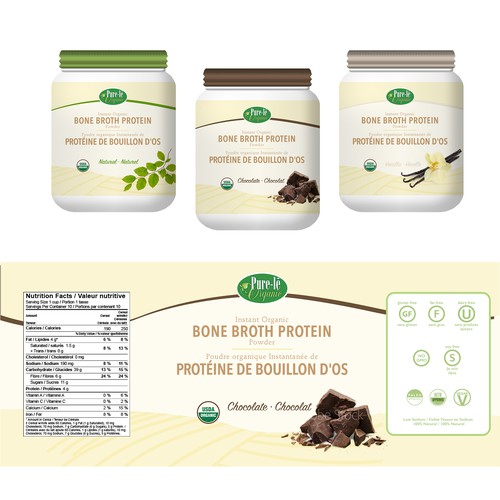 Premium Packaging for Bone Broth Protein Powder