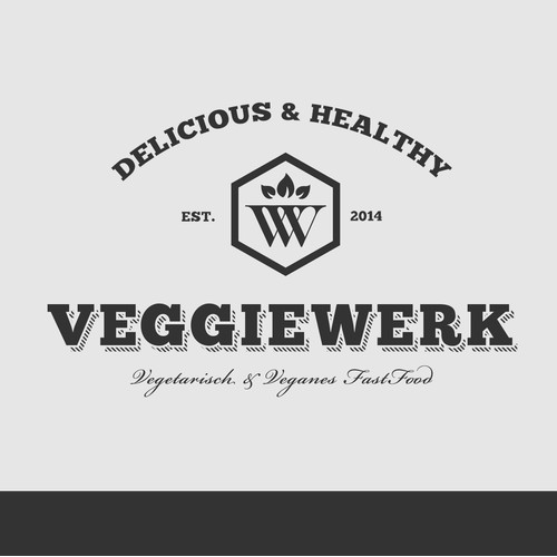 Logodesign for vegetarian Fast Food