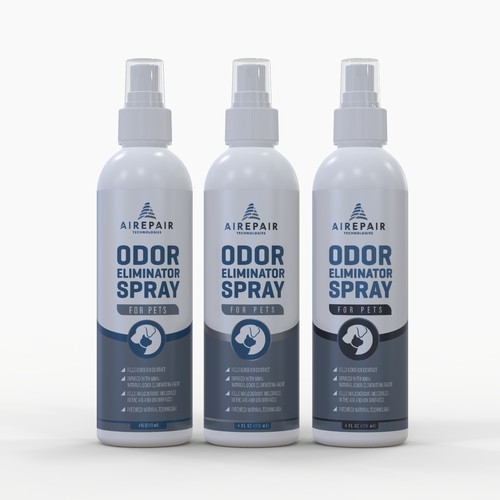 Odor Eliminator Spray Labels Design