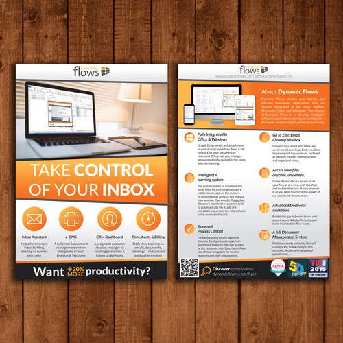 Full color double-sided Flyer for Dynamic Flows
