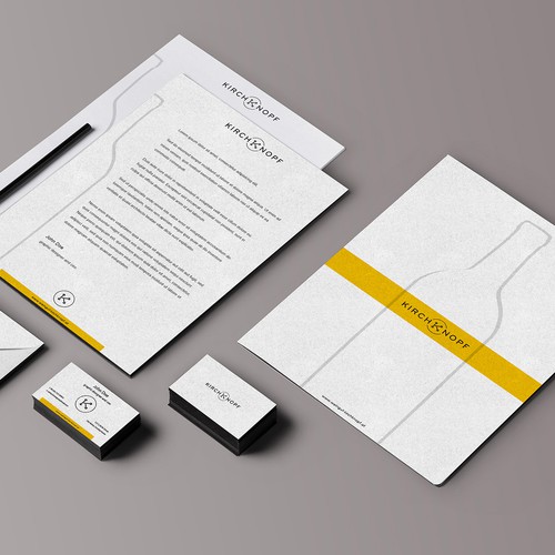 Create a brand new stationery for a winery