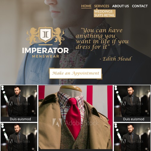 Concept Design for IMPERATOR website