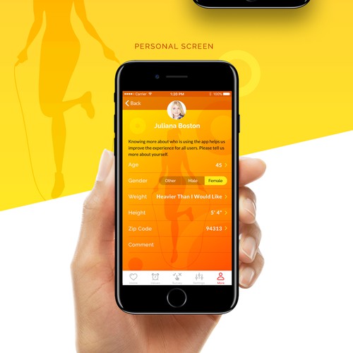 Physical activity app design for women