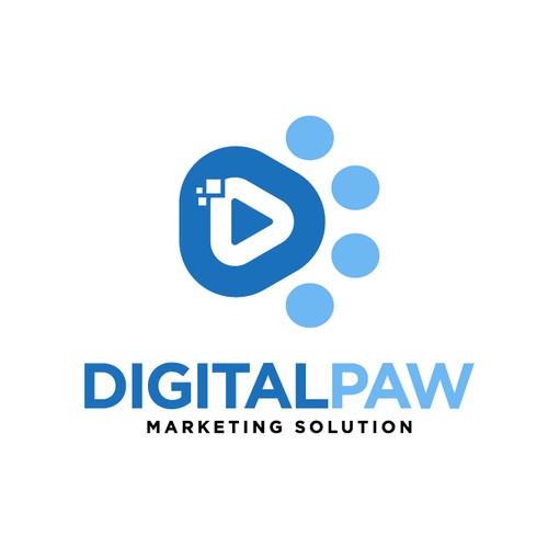 Bold logo concept for Digital Paw